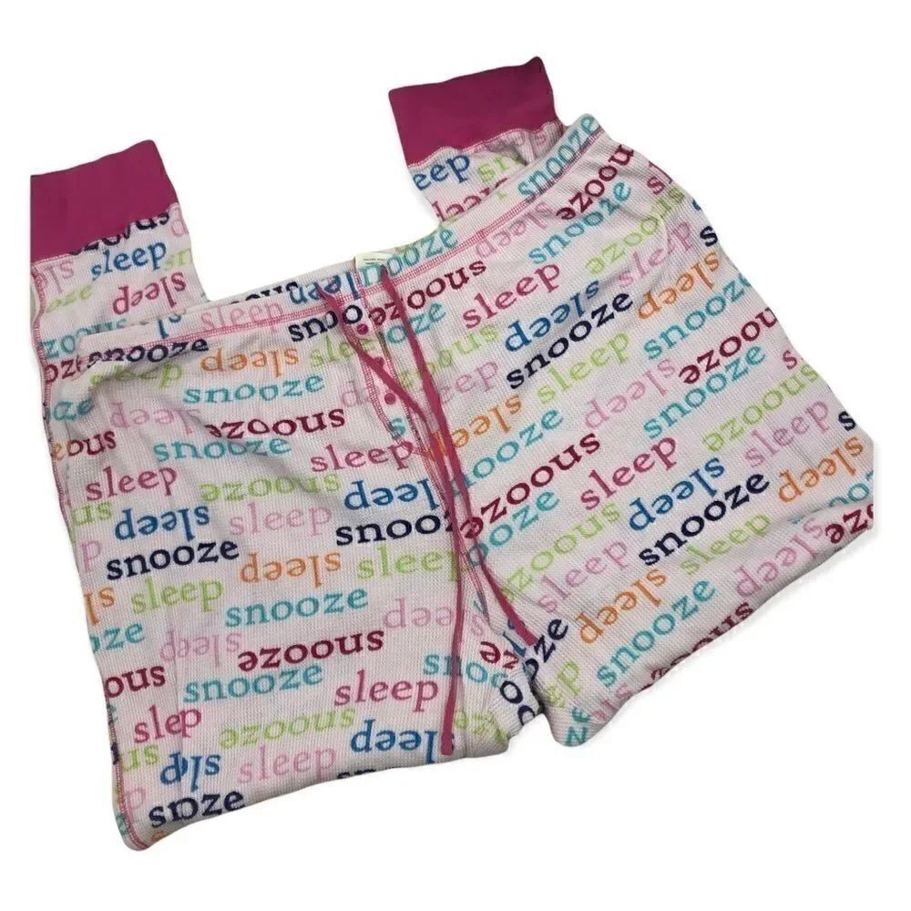 Sonoma pink waffle knit 2 pc drawstring pajama pant